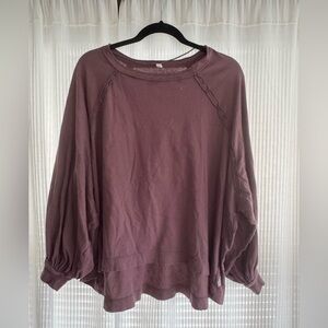 Free People Movement Plum Loose Fit Top